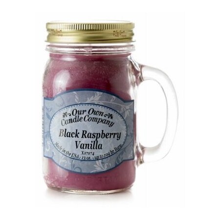 Our Own Candle Company 13Oz Blkrasp/Van Candle 8-10896-00196-4